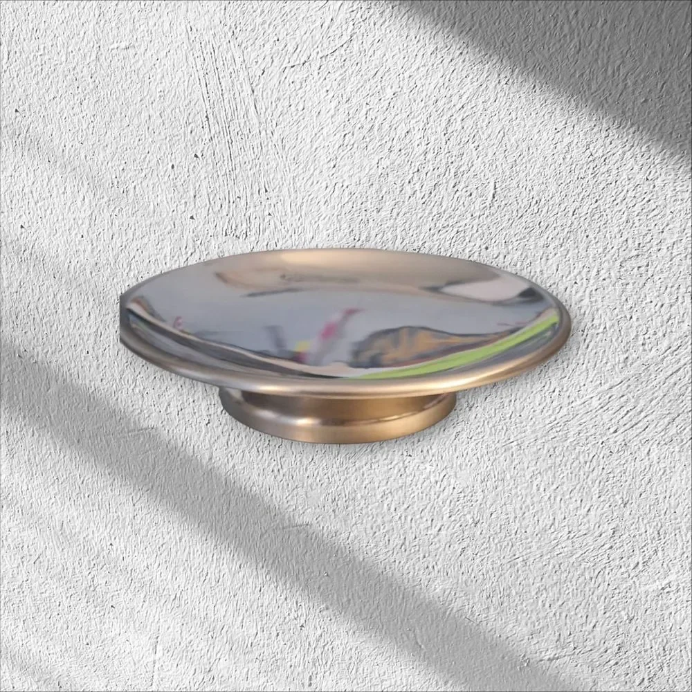 PARADIGM TRENDS Stainless Steel Small Round Tray Made In INDIA - Picture 1 of 5